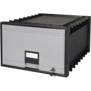 Storex Plastic Archive Storage Box, 24" Drawer