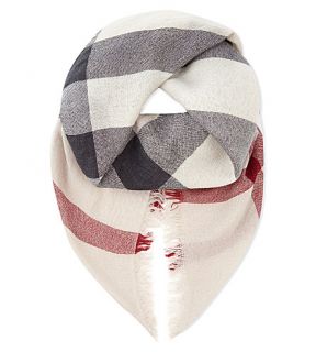 BURBERRY   Boiled & tumble wool scarf
