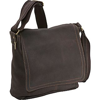 David King & Co. Distressed Leather Messenger Bag