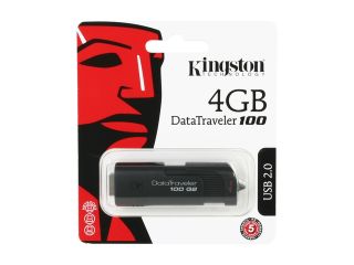 Kingston DataTraveler 100 Generation 2 4GB USB 2.0 Flash Drive Model DT100G2/4GBZ
