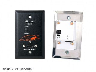 Atlona   HDFW10S   Wall Plate Style HDMI Transmitter over single Multi Mode Fiber with HDCP and EDID Support