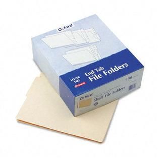 Pendaflex End Tab Folders, 4 Cut, Two Ply, Letter, Manila   Office