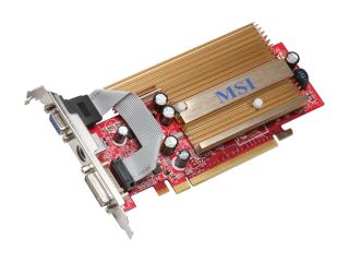 MSI GeForce 7300GS DirectX 9 NX7300GS TD256EH 256MB 64 Bit GDDR2 PCI Express x16 SLI Support Video Card