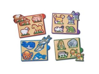 Melissa & Doug Animals Mini Puzzle Pack