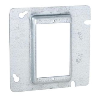 Raco 4 11/16 in. Square Single Device Mud Ring, 5/8 in. Raised (25 Pack) 843