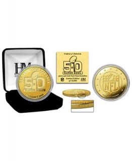 Highland Mint Super Bowl 50 Gold Mint Coin   Sports Fan Shop By Lids