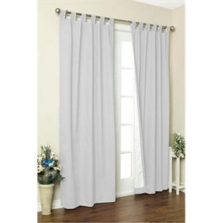 Commonwealth Home Fashions 70292 153 001 54 Thermalogic Insulated Solid Color Tab Top Curtain Pairs 54 inch, White