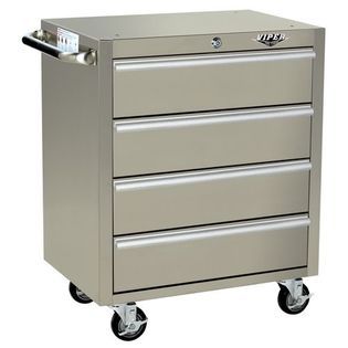 Viper Tool Storage  26 4 Drawer 304 Stainless Steel Rolling Cabinet