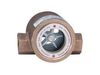 DWYER INSTRUMENTS SFI 300 3/8 Double Sight Flow Indicator, Bronze, 3/8In