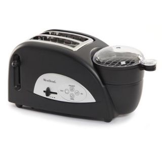 West Bend 2 Slice Egg and Muffin Toaster, Black
