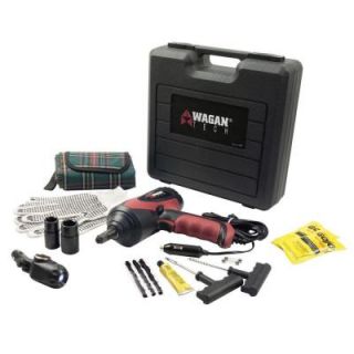 Wagan Tech 12 Volt Auto Impact Wrench Kit with Tire Patch Kit 2287
