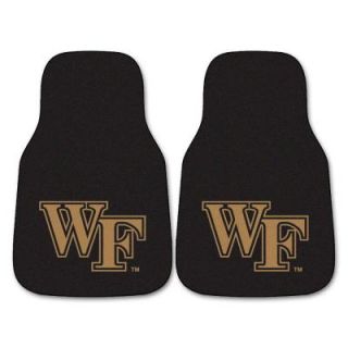 FANMATS Wake Forest University 18 in. x 27 in. 2 Piece Carpeted Car Mat Set 5508