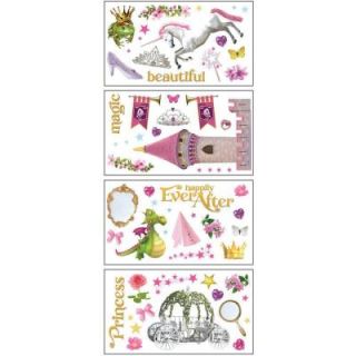 Sticky Pix Removable and Repositionable Ultimate Wall Appliques Sticker Princess WA 0005E
