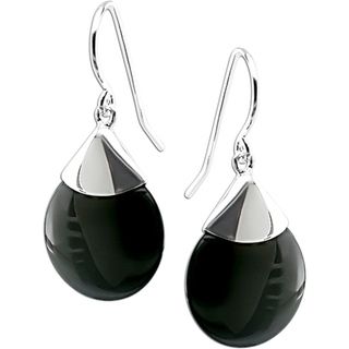 by Miadora Sterling Silver Black Onyx Drop Earrings  
