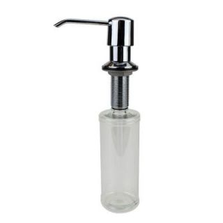 Glacier Bay Straight Nozzle Metal Soap Dispenser in Chrome 36644