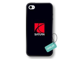Saturn Logo Soft Rubber(TPU) Phone Case Cover for iPhone 4/4s