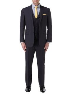 Skopes Kerry Check Tailored Fit Suit Trousers Navy