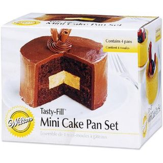 Wilton Tasty Fill" 4"x1.25" Mini Cake Pan Set, Round 4 ct. 2105 155