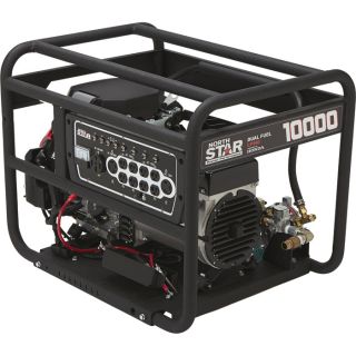 NorthStar Portable Dual Fuel Generator — 10,000 Surge Watts, 9450 Rated Watts, Electric Start, EPA and CARB Compliant, Model# 16956  Portable Generators