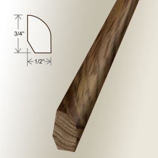 47 x 0.75 x 96 Solid Walnut Base/Shoe Molding by Moldings Online