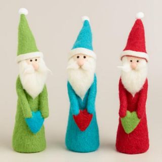 Felt Gnomes with Hearts, Set of 3