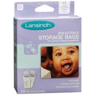 Lansinoh Breastmilk Storage Bags 25 Each (Pack of 2)