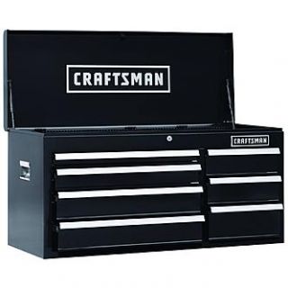 Craftsman 40 In. 7 Drawer Heavy Duty Ball Bearing Top Chest   Black