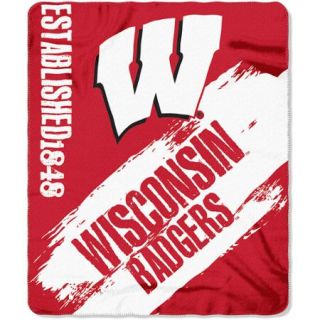 NCAA Wisconsin Badgers 50" x 60" Fleece Throw