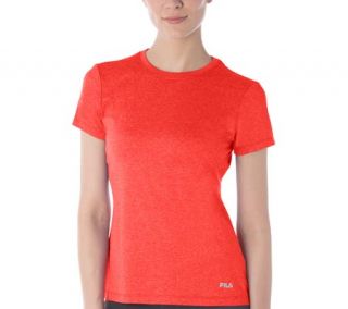 Womens Fila Heather Crew Neck Tee   Honeydew Heather