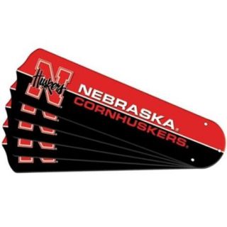 Ceiling Fan Designers 7990 NEB New NCAA NEBRASKA CORNHUSKERS 52 inch Ceiling Fan Blade Set