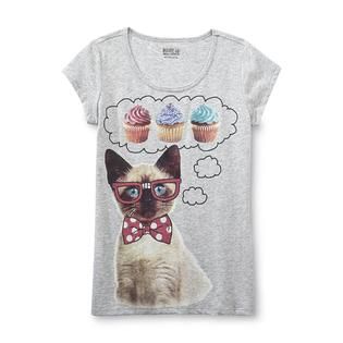 Route 66   Girls Graphic T Shirt   Cat & Cupcakes