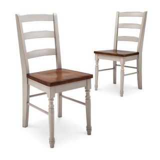 Mulberry Two Tone Distressed Dining Chair (Set of 2)