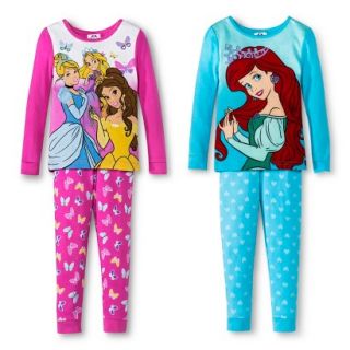 Disney® Princess Toddler Girls 4 Piece Mix & Match Pajama Set