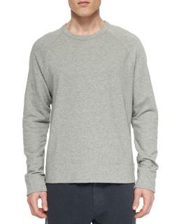 James Perse Vintage Heather Crewneck Sweater, Light Gray
