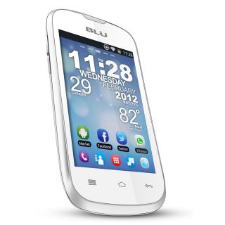 BLU Dash 3.5 D170a GSM Unlocked Android Cell Phone   White  
