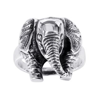 Sterling Silver Spring Elephants Cocktail Ring (Thailand)   13923372
