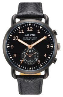 Jack Spade Frasier Chronograph Leather Strap Watch, 42mm