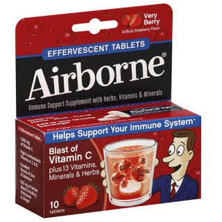 Airborne Effervescent Tablets, Berry, 10 Count