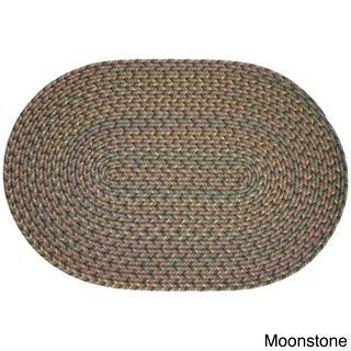 Bouquet Multicolored Braided Area Rug (5 x 8 Oval)