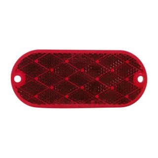PETERSON 2 Pack Oval Red Reflectors