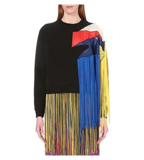 CHRISTOPHER KANE   Fringe detailed cotton jumper