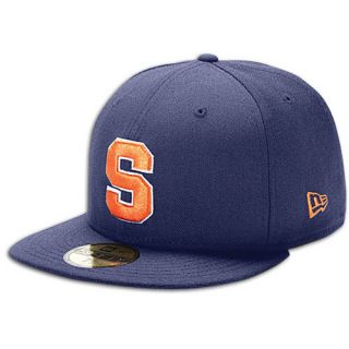 New Era College 59Fifty Cap   Mens   Basketball   Accessories   Syracuse Orange   Navy