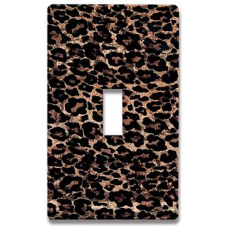 HomePlates Leopard Print Decorative Light Switch Cover   Single Toogle