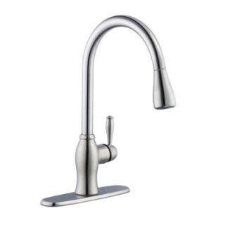 Pegasus 1050 Series Single Handle Pull Down Sprayer Kitchen Faucet in Stainless Steel 67403 1108D2