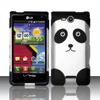 Insten Rubberized Design Case Cover   Panda Bear For LG Lucid 4G/Connect 4G VS840
