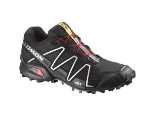 Salomon 2015/16 Men's Speedcross 3 Trail Running Shoe   L12760900 (Black/Black/Silver Metallic X   13)