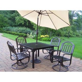 7 Pc Outdoor Swivel Dining Set