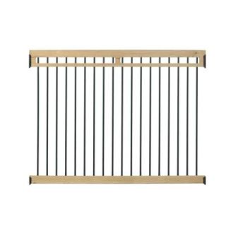 4.5 ft. H x 6 ft. W Pressure Treated with Aluminum Picket Pool Fence Kit 188333