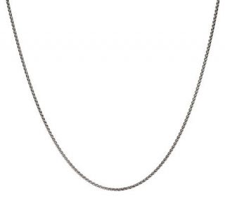 JAI Sterling 24 Fine Wheat Chain Necklace —