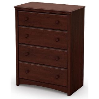 South Shore Sweet Morning 4 Drawer Dresser   Royal Cherry    South Shore Furniture
